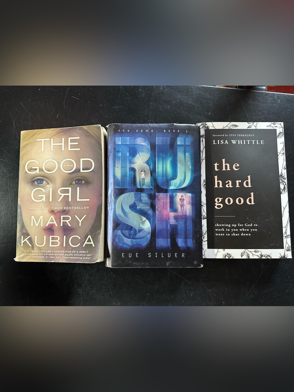 Set of 3 Books The Good Girl , Rush , the hard good